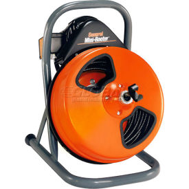 General Wire MRP-B Mini-Rooter Pro Drain/Sewer Cleaning Machine W/ 75' x 3/8""Cable & 4 Pc Cutter Set