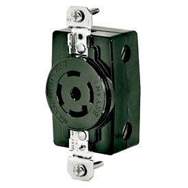Bryant 40045FR TECHSPEC® Receptacle 20A 3ph 120/208V AC 400Hz Black