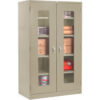 Global Industrial™ Clear View Storage Cabinet 36""W x 18""D x 78""H Unassembled Tan
