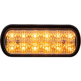 Buyers LED Rectangular Amber Strobe Light 10-30 VDC - 12 LEDs - 8891600