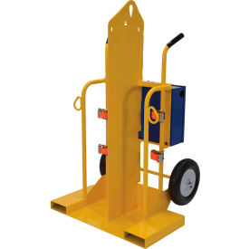 Welding Cylinder Cart CYL-2 Pneumatic Wheels 28 x 36-1/4 x 69-1/8
