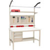 Global Industrial™ 60""W x 30""D Production Workbench - Laminate Safety Edge Complete Bench - Tan