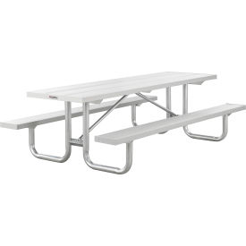 Global Industrial™ 8' Heavy-Duty Aluminum Picnic Table