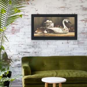 Country Charm Black Framed Print Wall Art