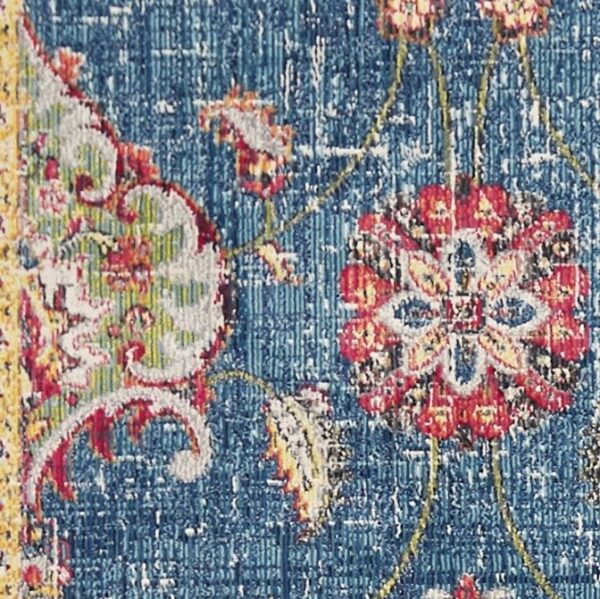 118 X 158 Blue Polypropylene Rug