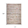 7' x 9' Gray and Brown Oriental Non Skid Area Rug