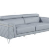 Blue Top Grain Leather Five Person Seating Set