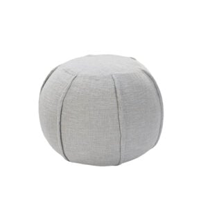 18" Gray 100% Cotton Ottoman