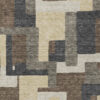 10' X 14' Brown And Taupe Abstract Washable Indoor Outdoor Area Rug