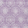 8' X 10' Plum Purple And Ivory Medallion Washable Indoor Outdoor Area Rug