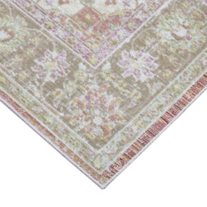 8' x 10' Coral Medallion Power Loom Area Rug