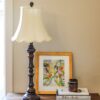 12" Ivory Slanted Scallop Bell Monay Shantung Lampshade