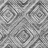 8' X 10' Gray Silver And Ivory Geometric Washable Indoor Outdoor Area Rug