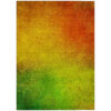 10' X 14' Terra Cotta Gold And Green Ombre Washable Indoor Outdoor Area Rug