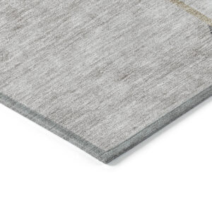8' Taupe Beige And Gray Round Abstract Washable Indoor Outdoor Area Rug
