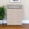 33" Oak Four Drawer Dresser