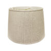 18" Cream Paperback Linen Lampshade with Side Pleats