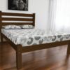 Coffee Solid Wood Twin Bed Frame