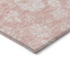 9' X 12' Pink Ivory And Blush Floral Washable Indoor Outdoor Area Rug