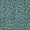 9' X 12' Teal Blue Aqua And Ivory Floral Washable Indoor Outdoor Area Rug