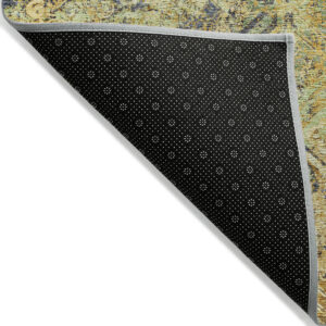 8' X 10' Gold Beige And Gray Geometric Washable Indoor Outdoor Area Rug
