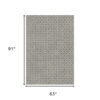 5' x 8' Beige and Gray Geometric Area Rug
