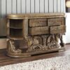 72" Brown Four Drawer Dresser