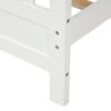 White Wood Twin Bed Frame
