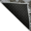 8' X 10' Brown And Gray Medallion Washable Indoor Outdoor Area Rug