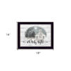 OH HOLY Night 1 Black Framed Print Wall Art