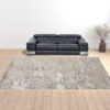 12' X 15' Tan And Ivory Abstract Power Loom Distressed Area Rug