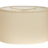 16" Ivory Throwback Oval No Slub Lampshade