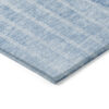 9' X 12' Denim Blue And Sky Blue Striped Washable Indoor Outdoor Area Rug