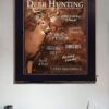 Joy of Hunting deer Black Framed Print Wall Art