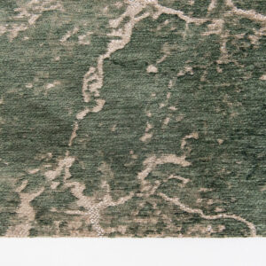8' x 11' Beige and Green Abstract Non Skid Area Rug