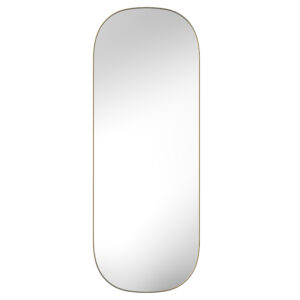 47" Gold Oval Framed Full Length Hanging Mirror