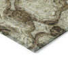 9' X 12' Beige Taupe And Brown Abstract Washable Indoor Outdoor Area Rug