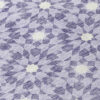 8' Lilac Purple And Ivory Round Floral Medallion Washable Indoor Outdoor Area Rug