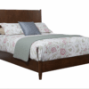 Brown Solid Wood California King Bed Frame