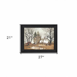 Cold Swim Black Framed Print Wall Art