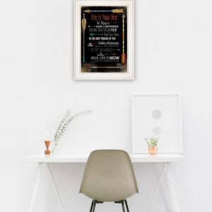 This Is Your Time 1 White Framed Print Wall Art