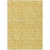 9' X 12' Gold Geometric Washable Non Skid Indoor Outdoor Area Rug