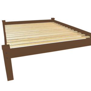 Brown Solid Wood Full Bed Frame