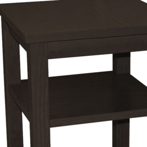 28" Espresso Solid Wood Nightstand