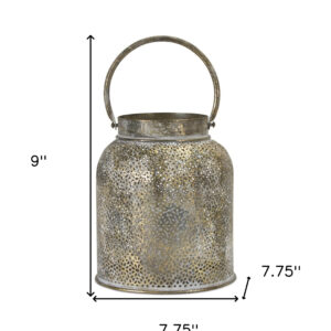 Set Of Two Gold Flameless Tabletop