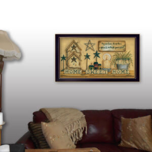 Home Sweet Home 6 Black Framed Print Wall Art