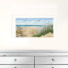 Footprint 2 White Framed Print Wall Art