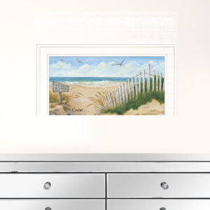 Footprint 2 White Framed Print Wall Art