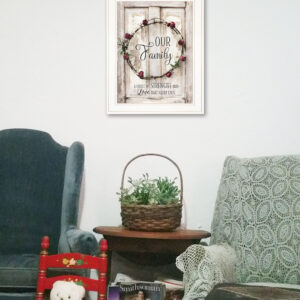 Our Family 1 White Framed Print Wall Art