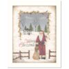 Merry Christmas White Framed Print Wall Art